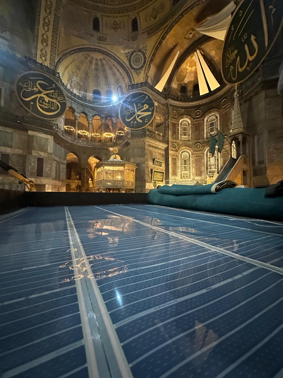 Cami ısıtma sistemi - Ayasofya Camii İstanbul